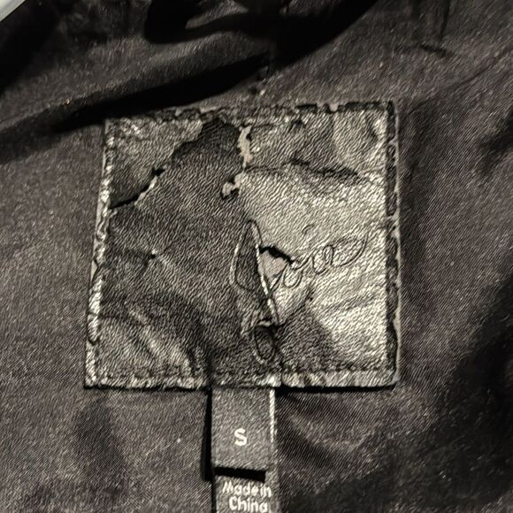 JOIE Ailey Black Lamb Skin Moto Jacket Size Small - Picture 12 of 16